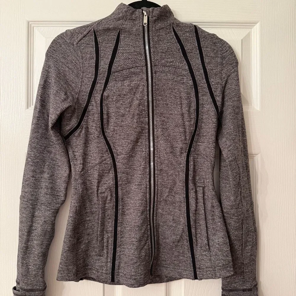 Lululemon Define Jacket Wing Mesh Heathered Black